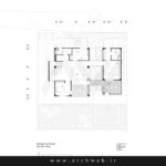 پلان معماری خانه رفیعیان اثری از دفتر معماری پرگار