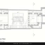 پلان معماری خانه گازرگاه اثری از گروه معماری خانه تراب