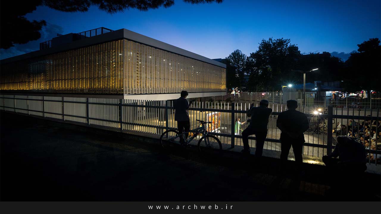 معماری تئاتر شهر قزوین اثری از مهندسین مشاور انگاره مستطیل طلایی