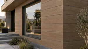 اجرای نمای سیمانی طرح چوب